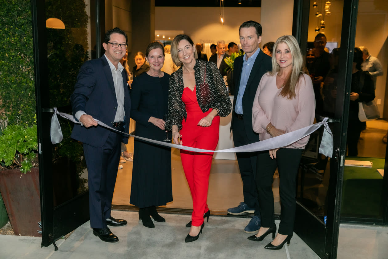 Ribbon cutting at Poggenpohl showroom