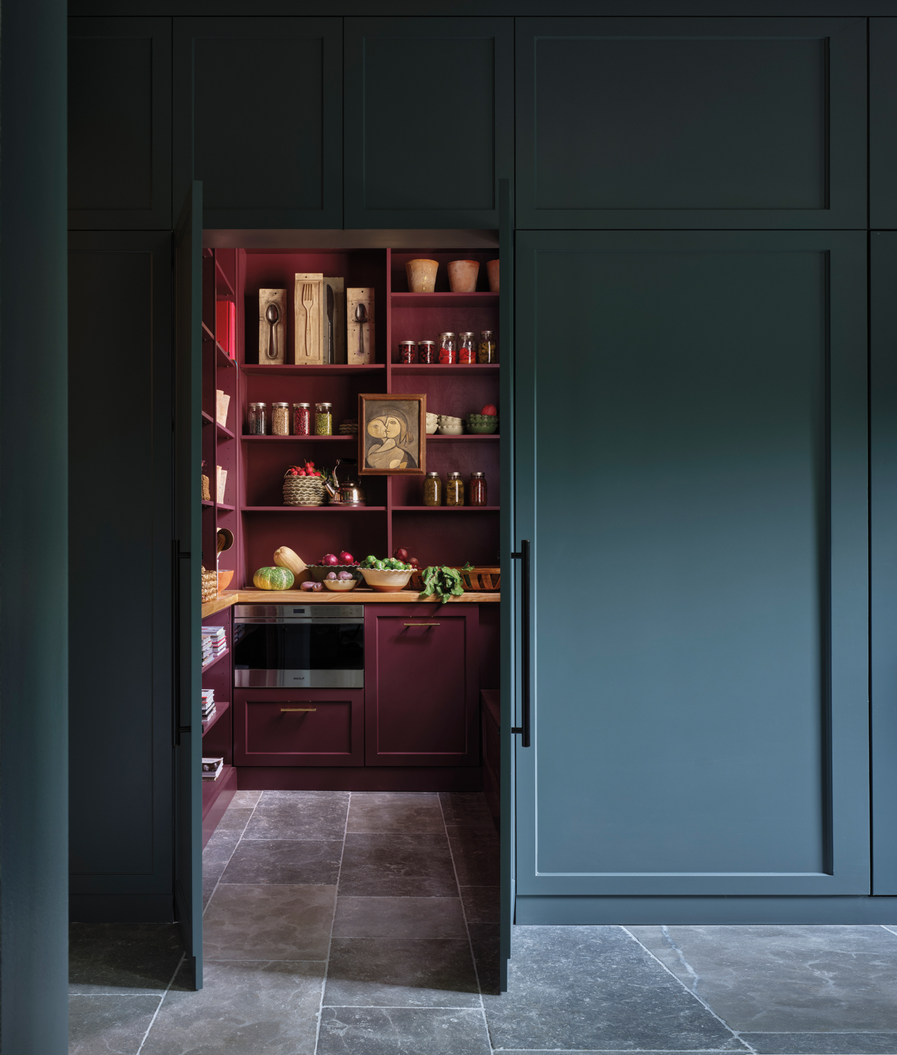 hidden aubergine pantry