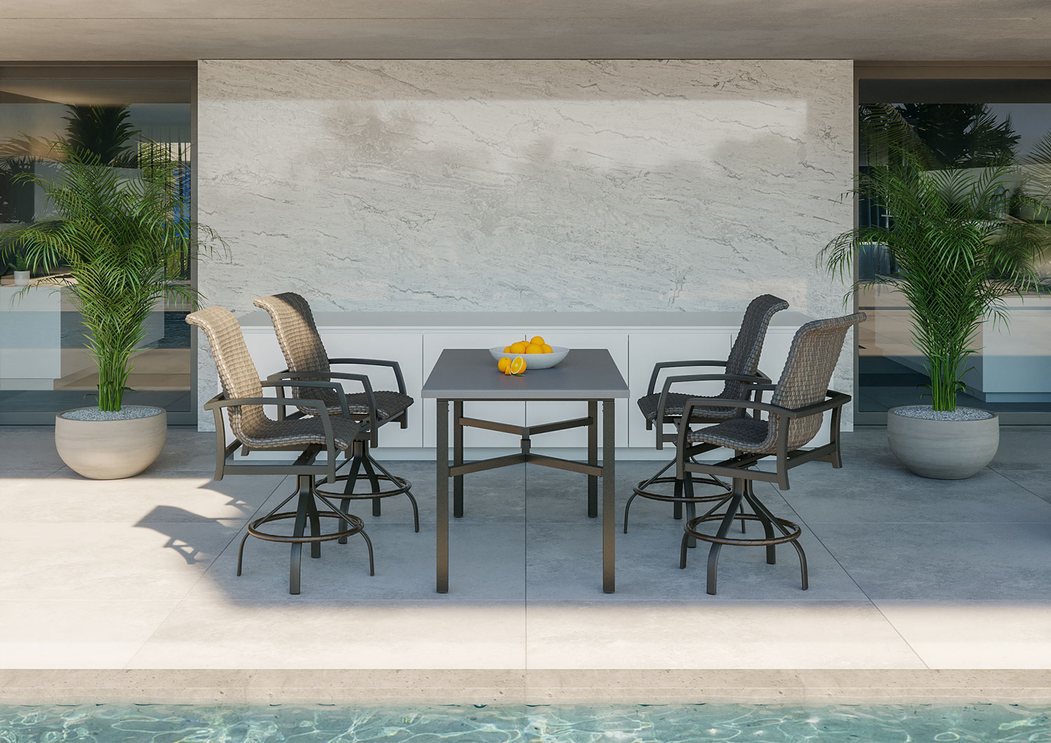 tropitone outdoor chairs table