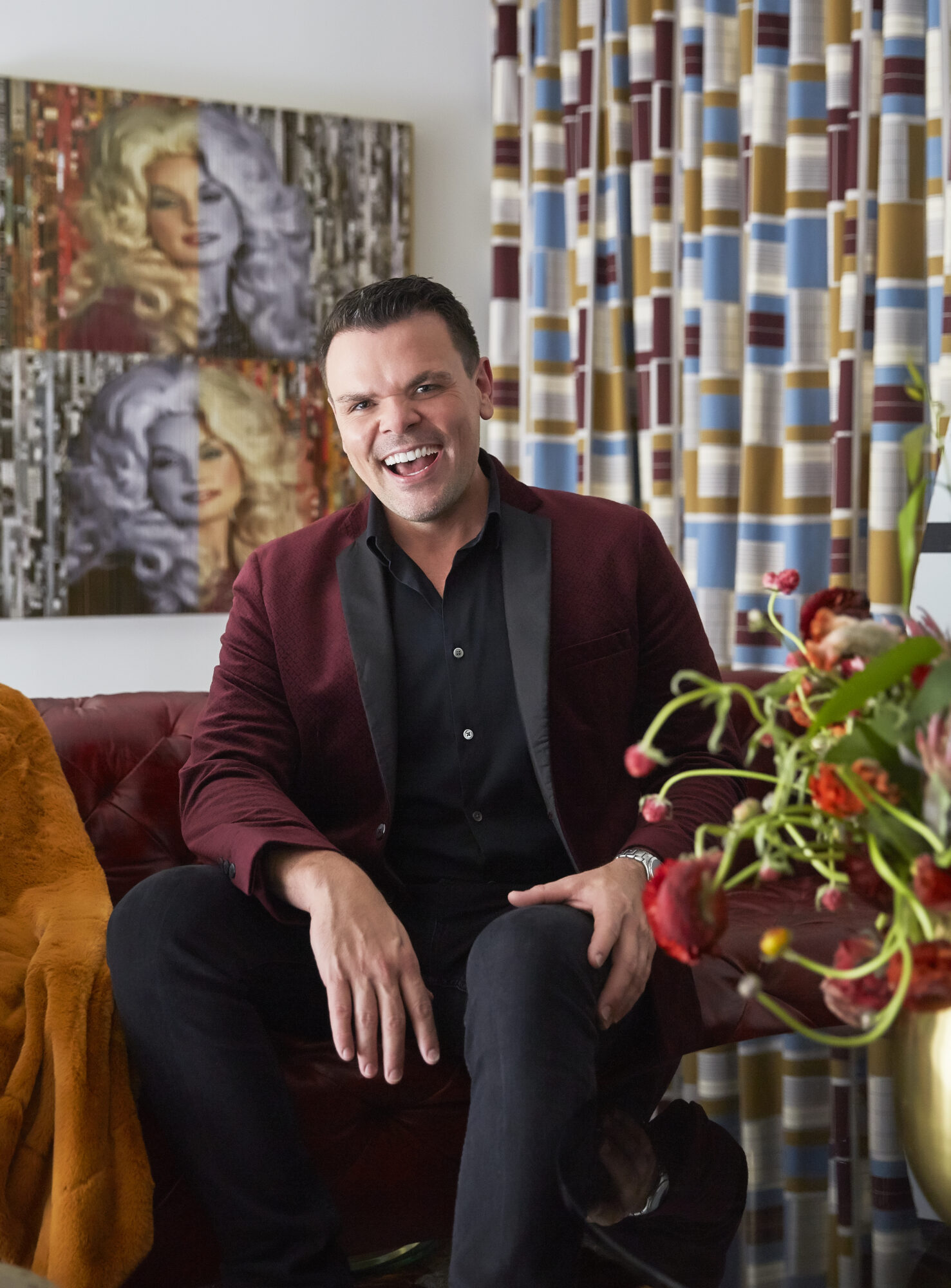 seated portrait of interior designer john mcclain 