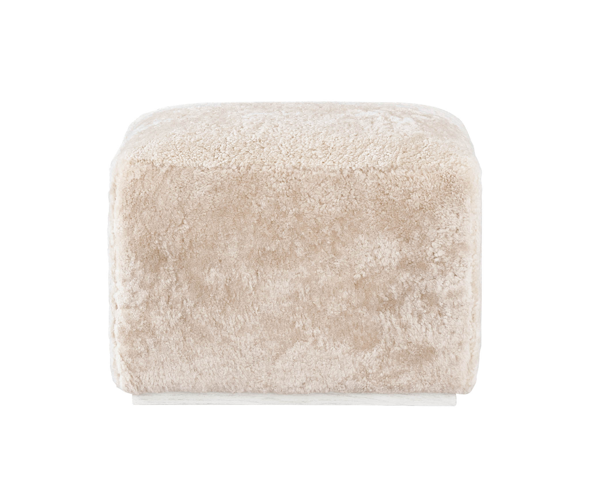 shearling covered bench