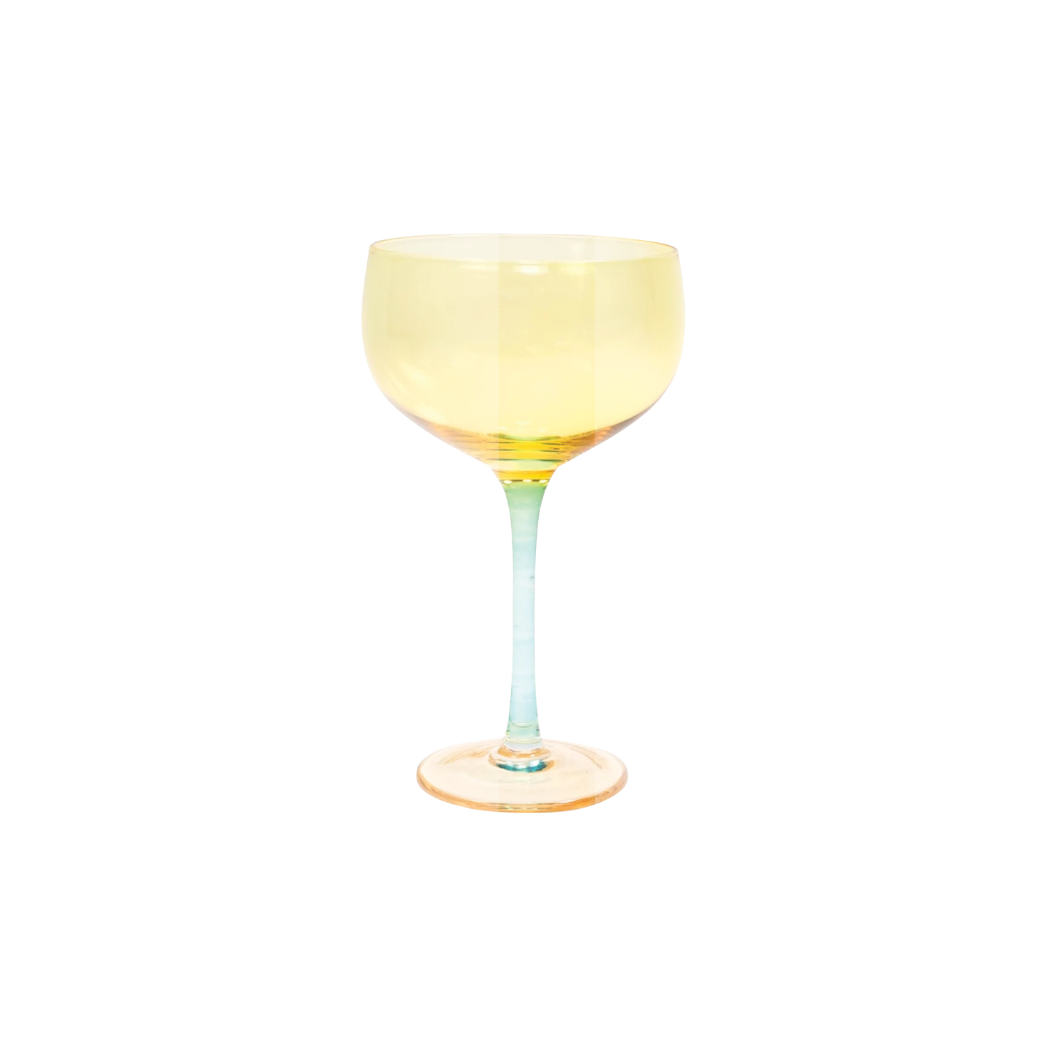 yellow champagne glass