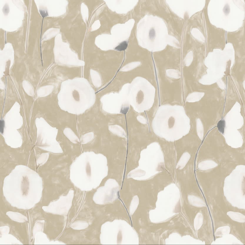 watercolor-esque floral fabric