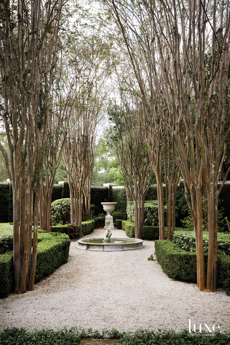 Romantic, European-style gardens