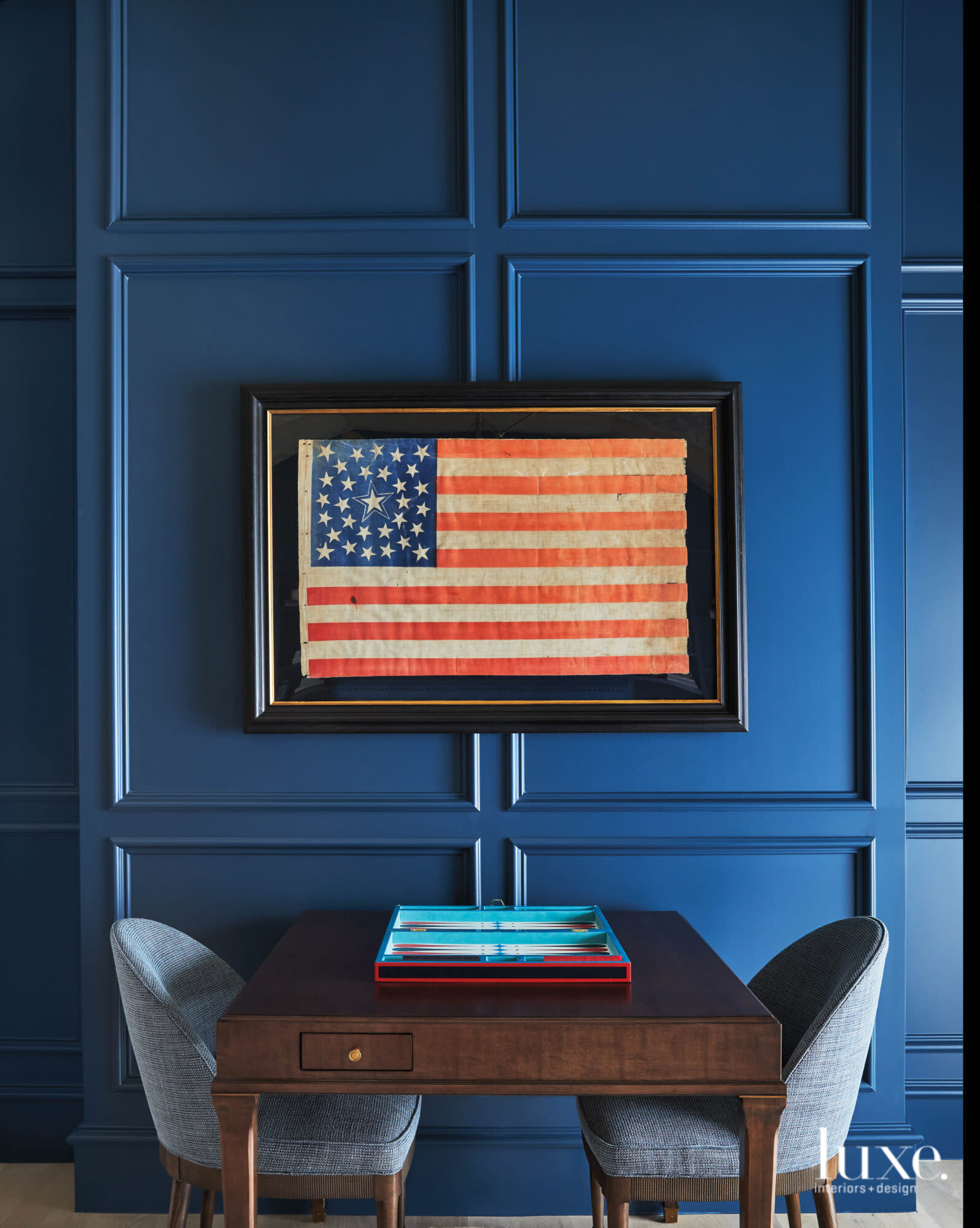 Framed American flag