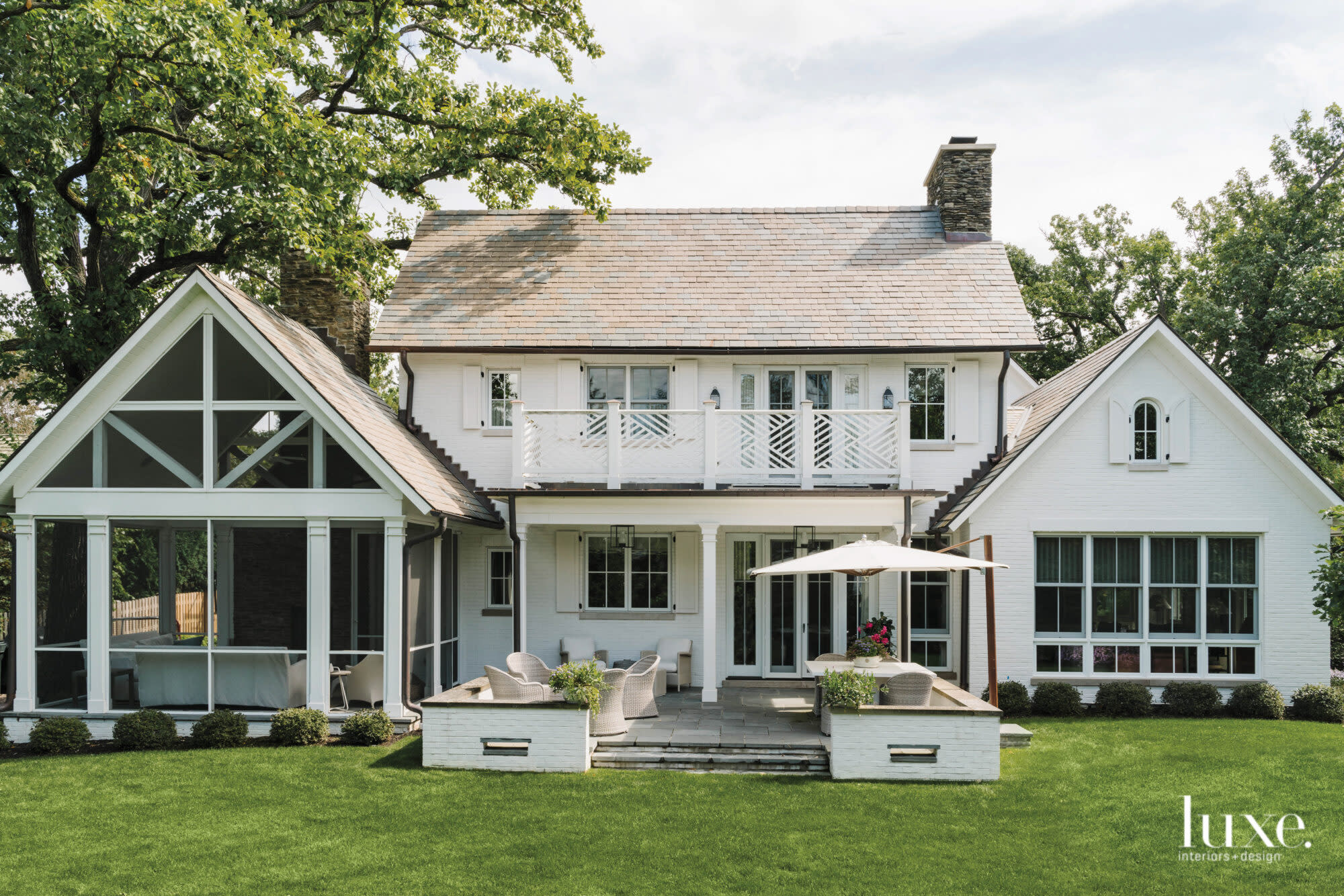 backyard with conversation spaces