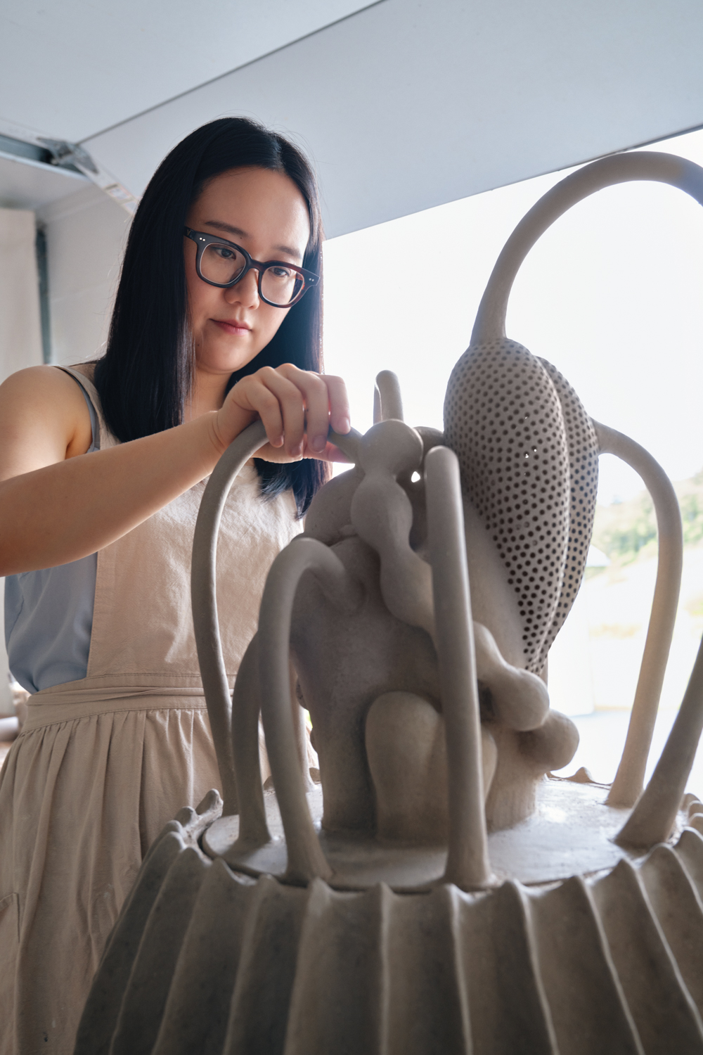 artist wanying liang sculpting art