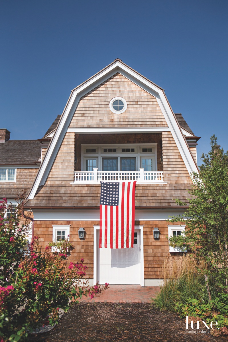 traditional brown exterior entry Mantoloking Home