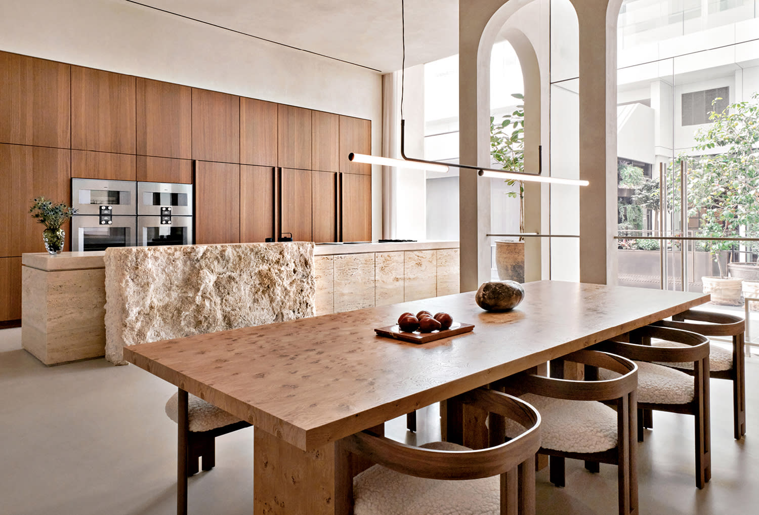 dining vignette at Gaggenau's Beverly Hills showroom