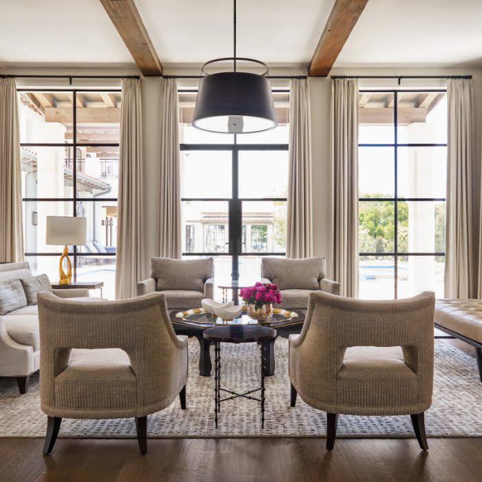 transitional neutral living room