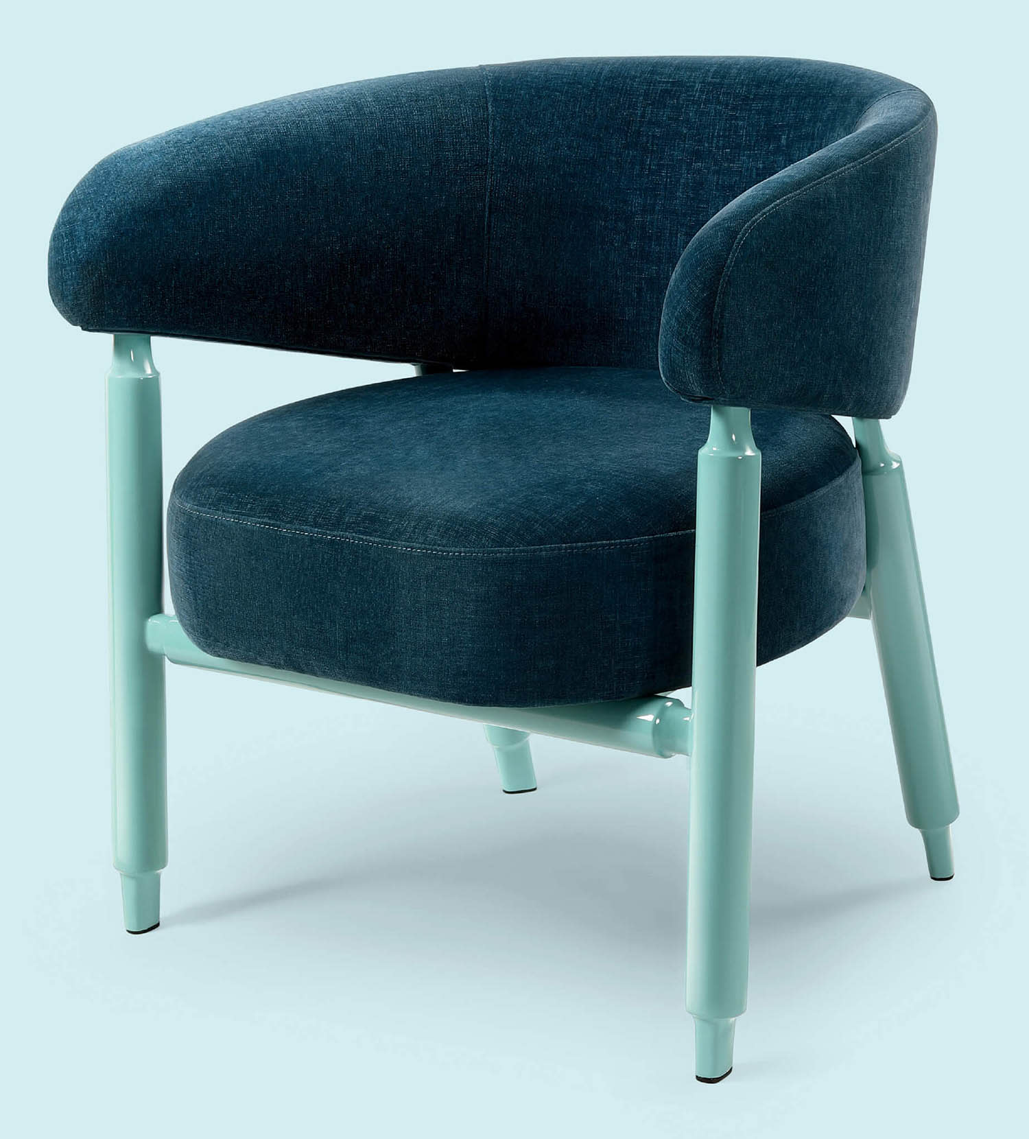 Arc Lounge Chair in Aqua