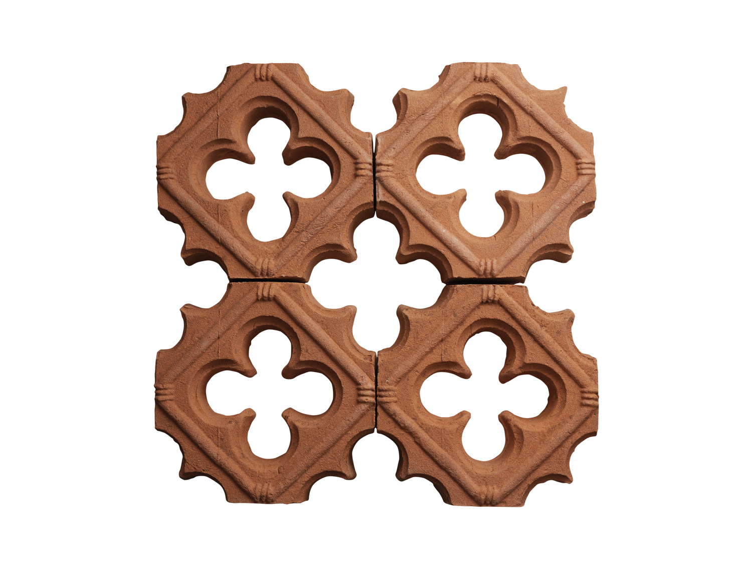 Paritzioni Breeze Block tile in terracotta