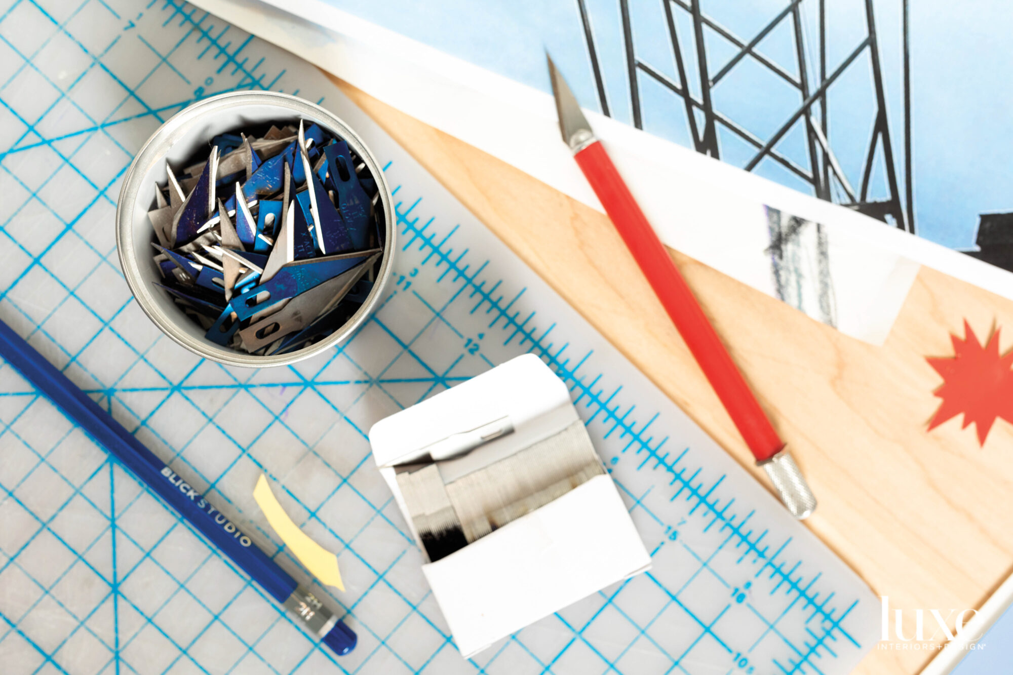 X-Acto knife, blades and other art tools