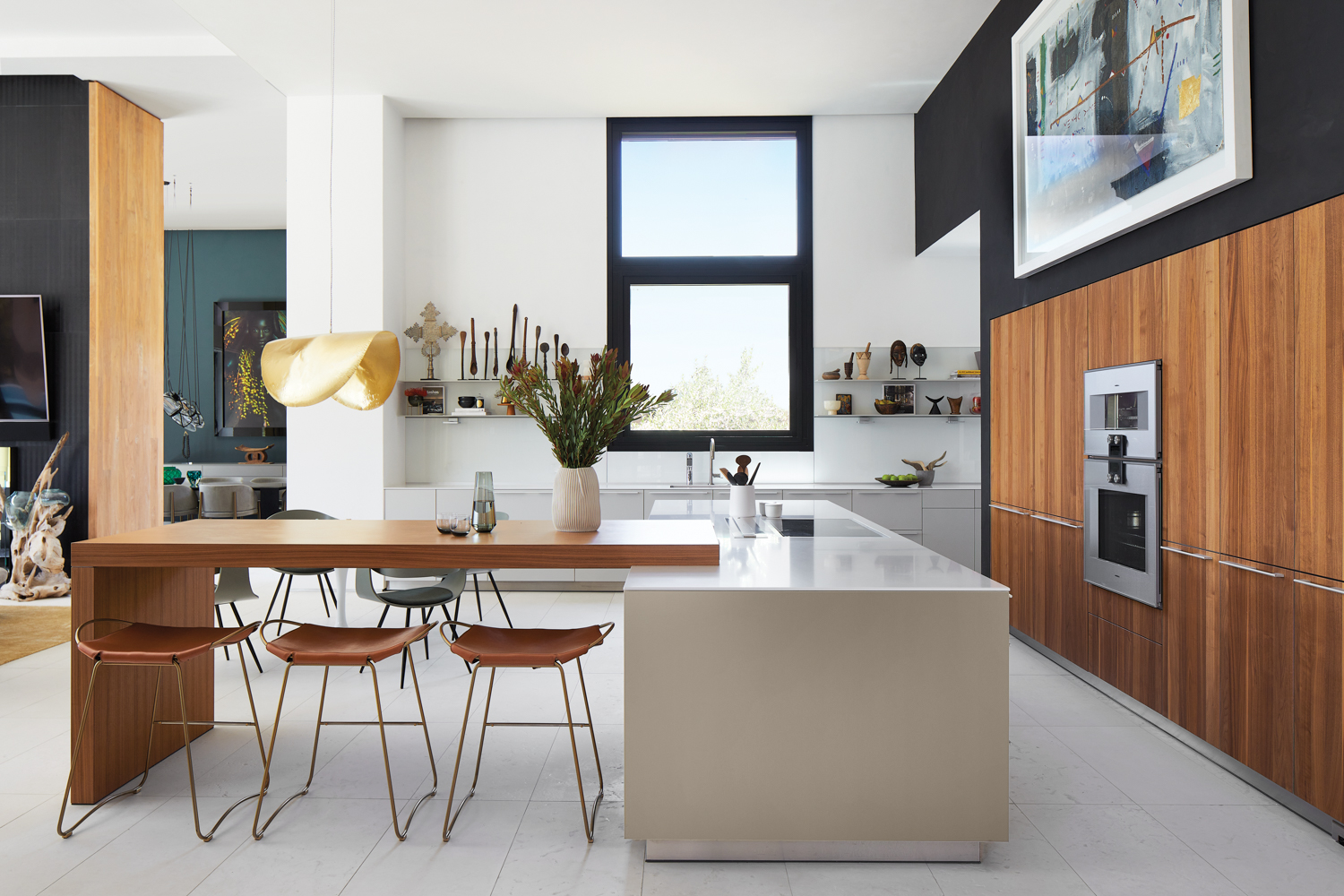 Kitchen island with built in dining table sale