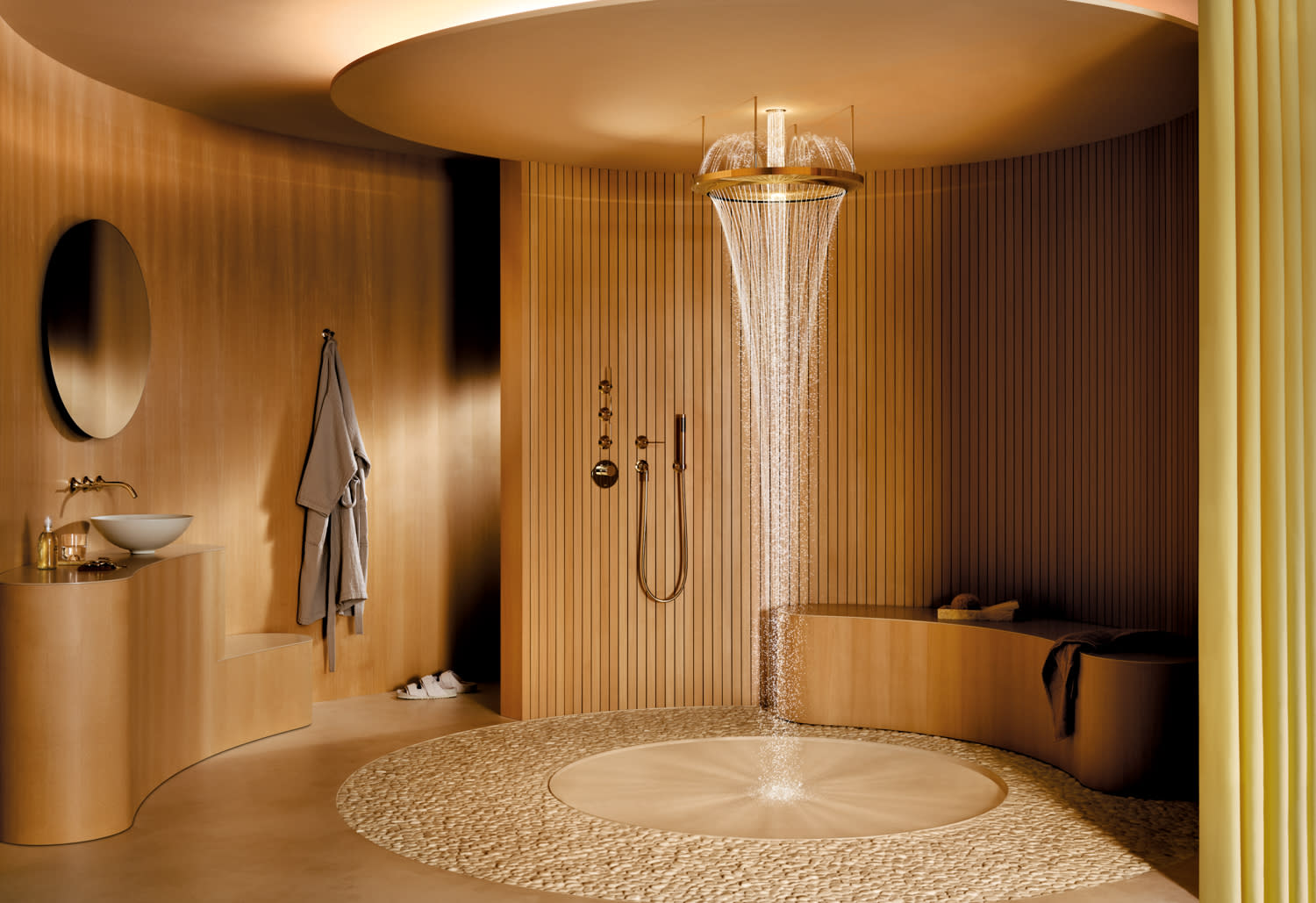 luxury shower with a Dornbracht bath system 