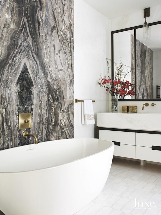 History Meets Modern Luxury In A Manhattan Loft | Luxe Interiors + Design - Stone Washed Luxury Loft Apartments Nyc