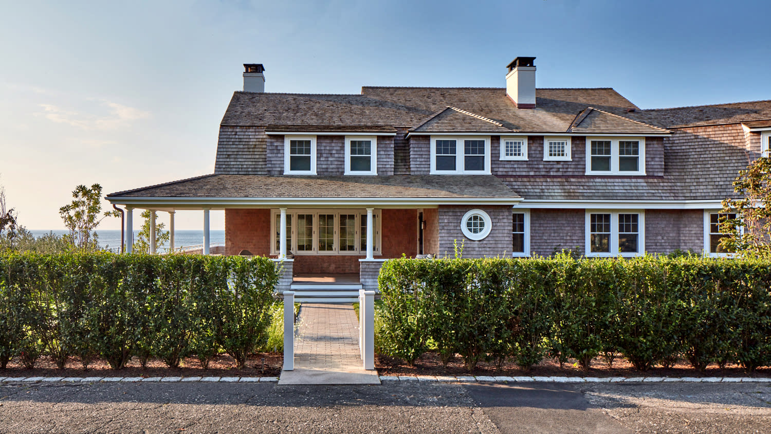 exterior of a renovated cottage in Massachusetts 