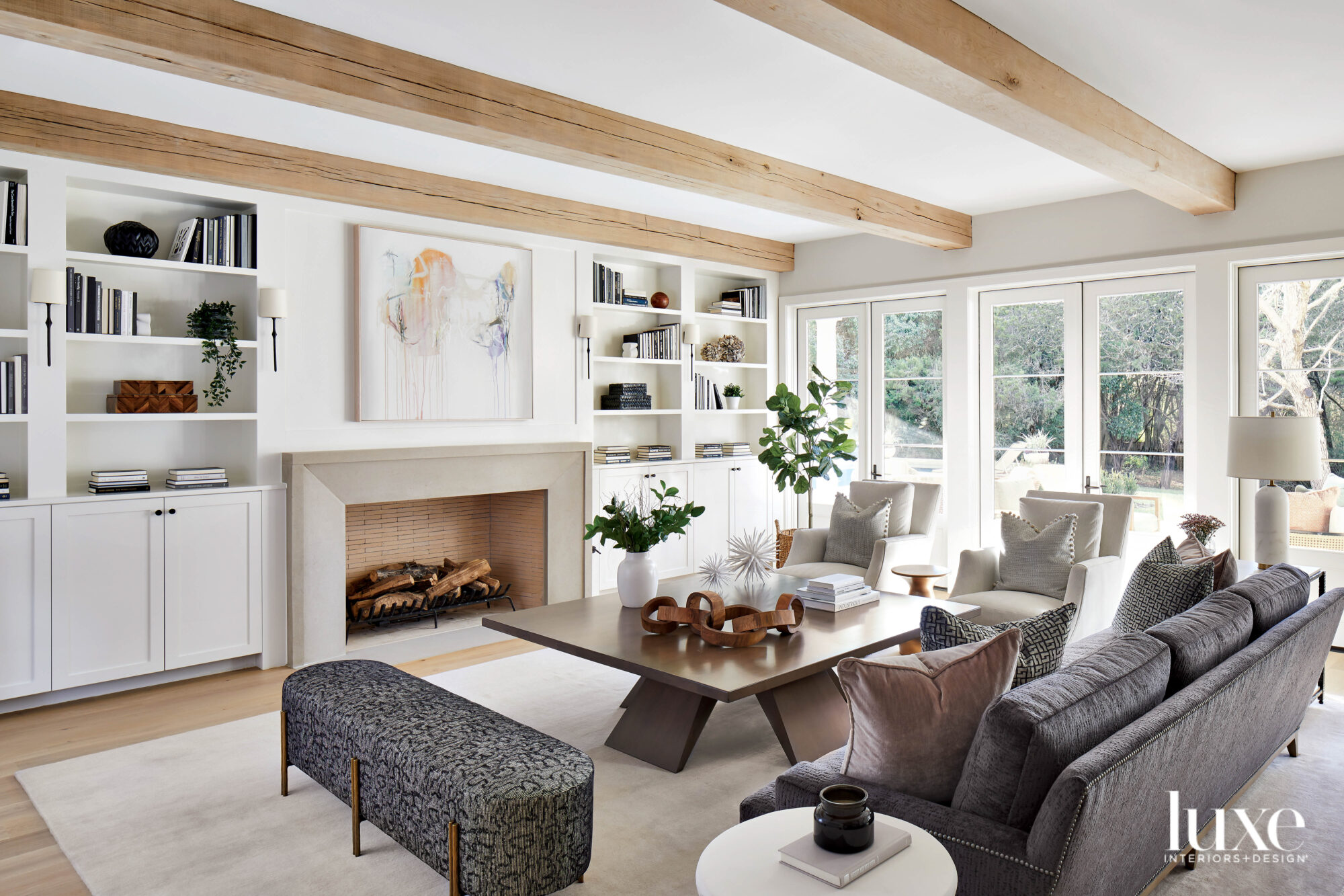 Family-friendly neutral living room