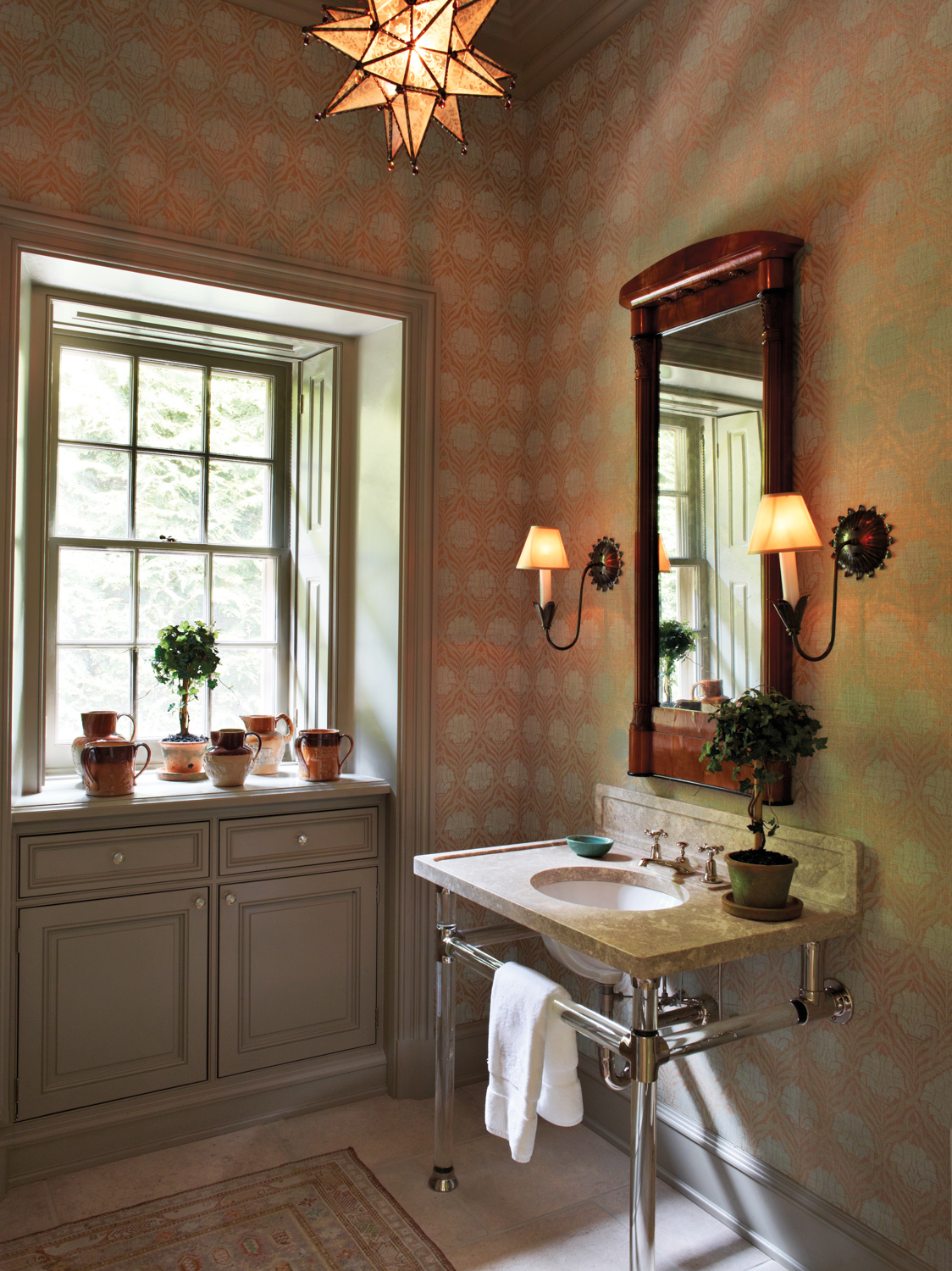 country bathroom console sink