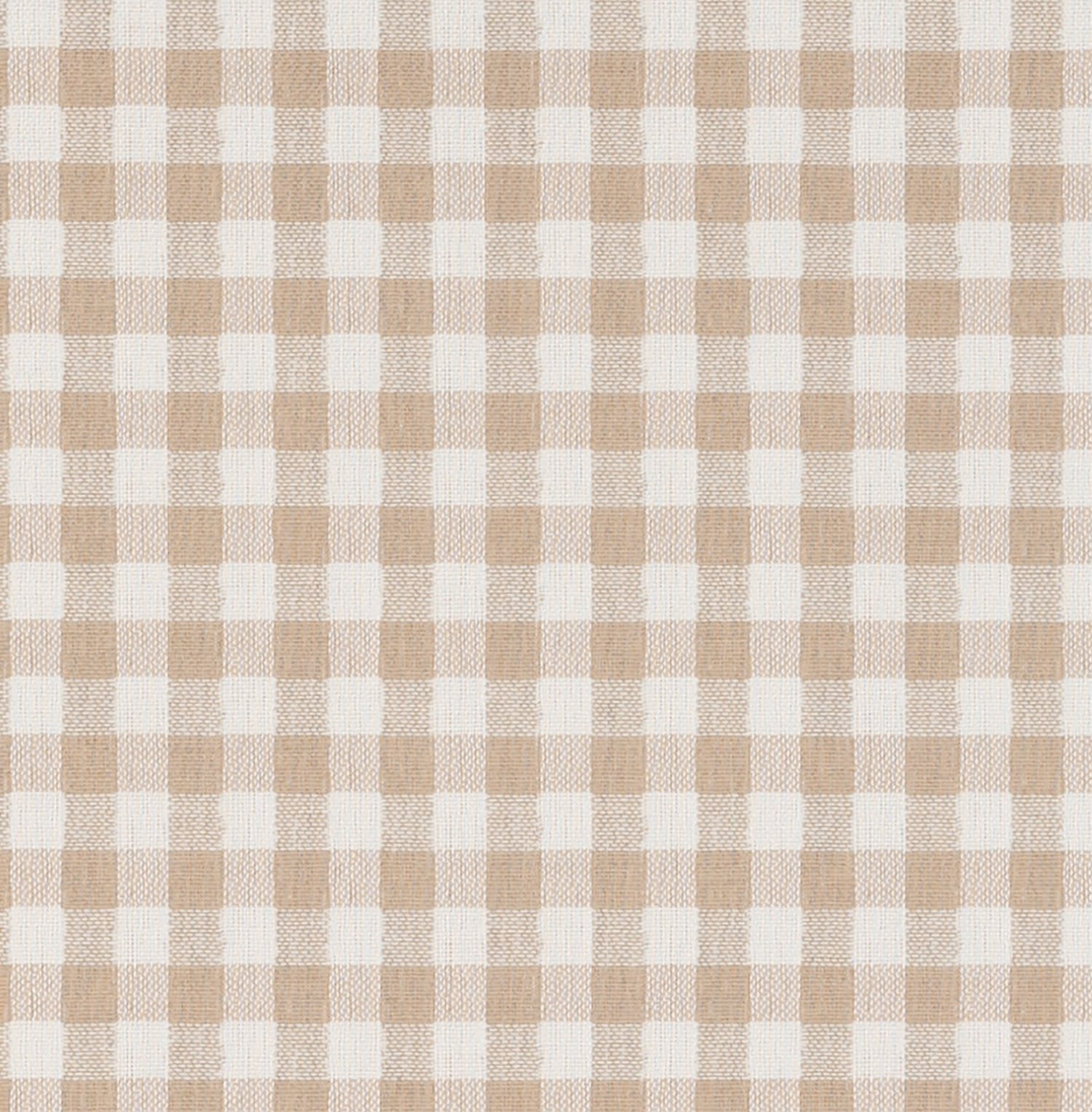 Tan and white gingham fabric from the Max Humphrey x Pindler collection