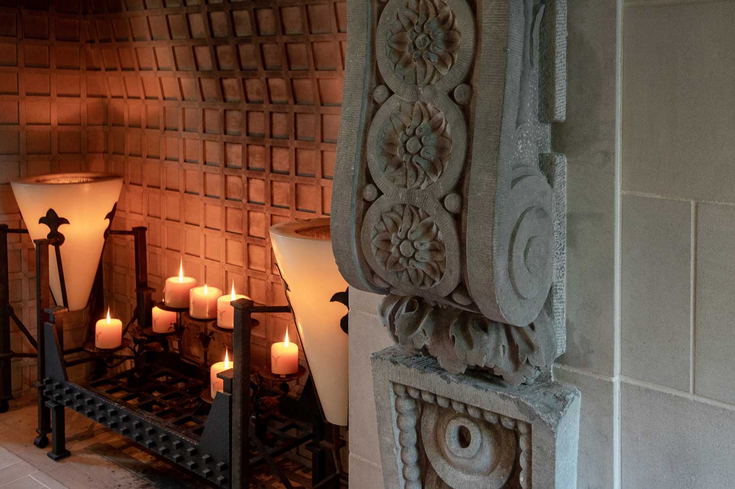 romanov estate fireplace