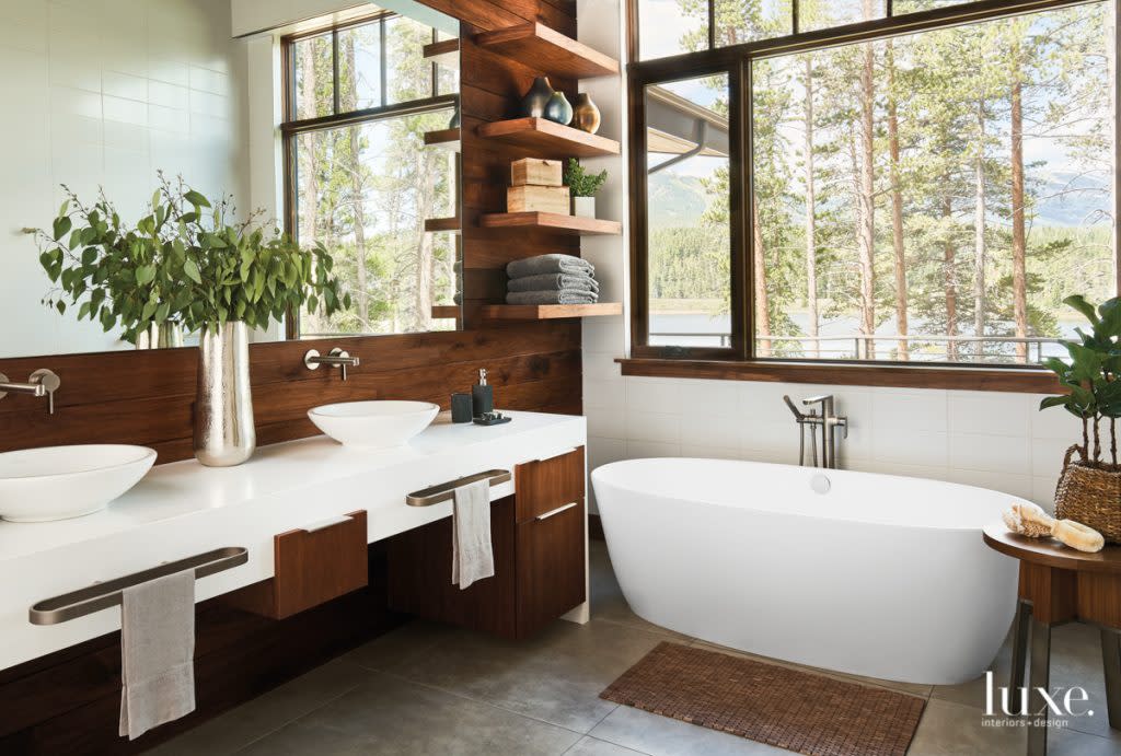 master bedroom with mti tub and caesarstone countertop