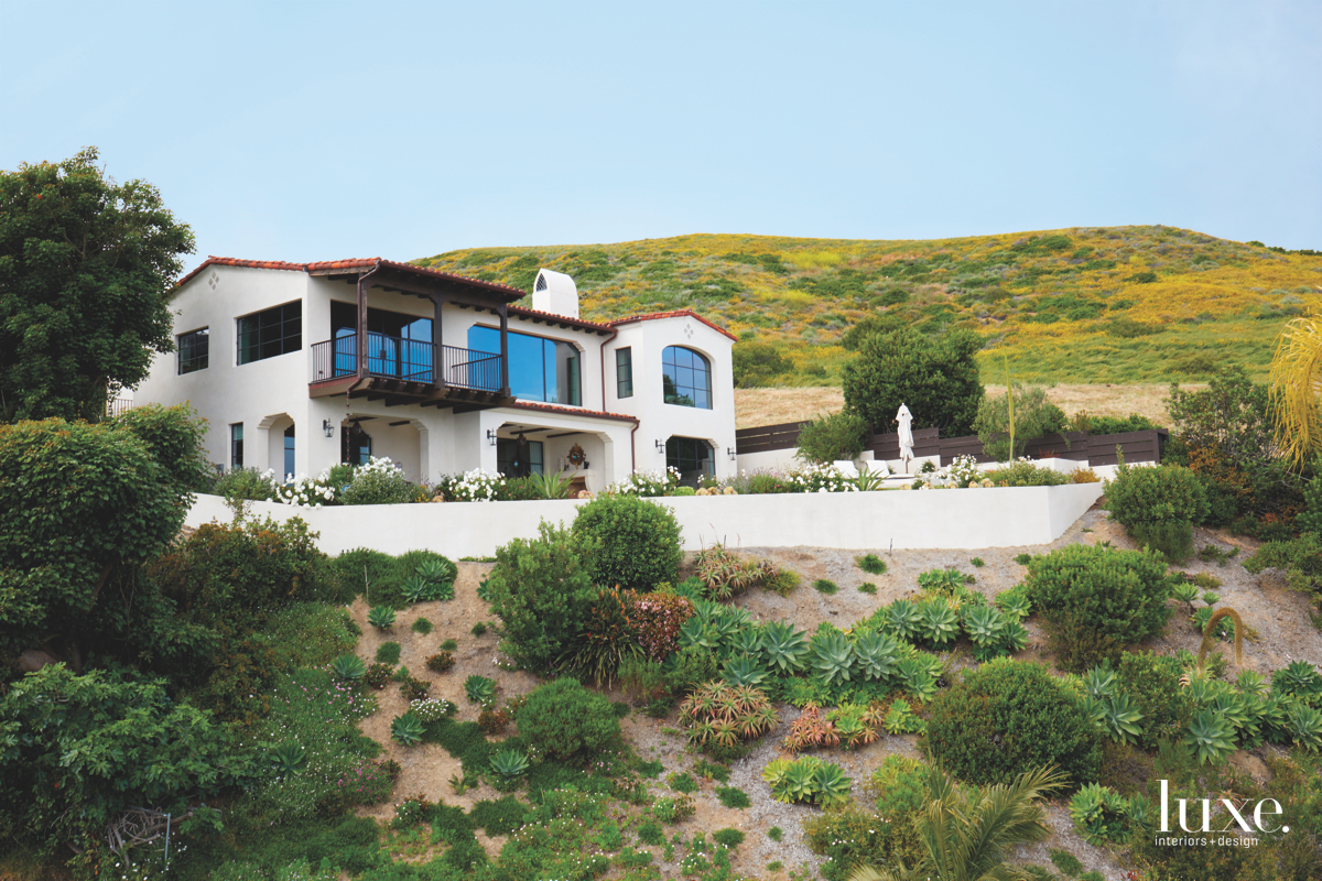 contemporary exterior landscape Laguna Beach Home
