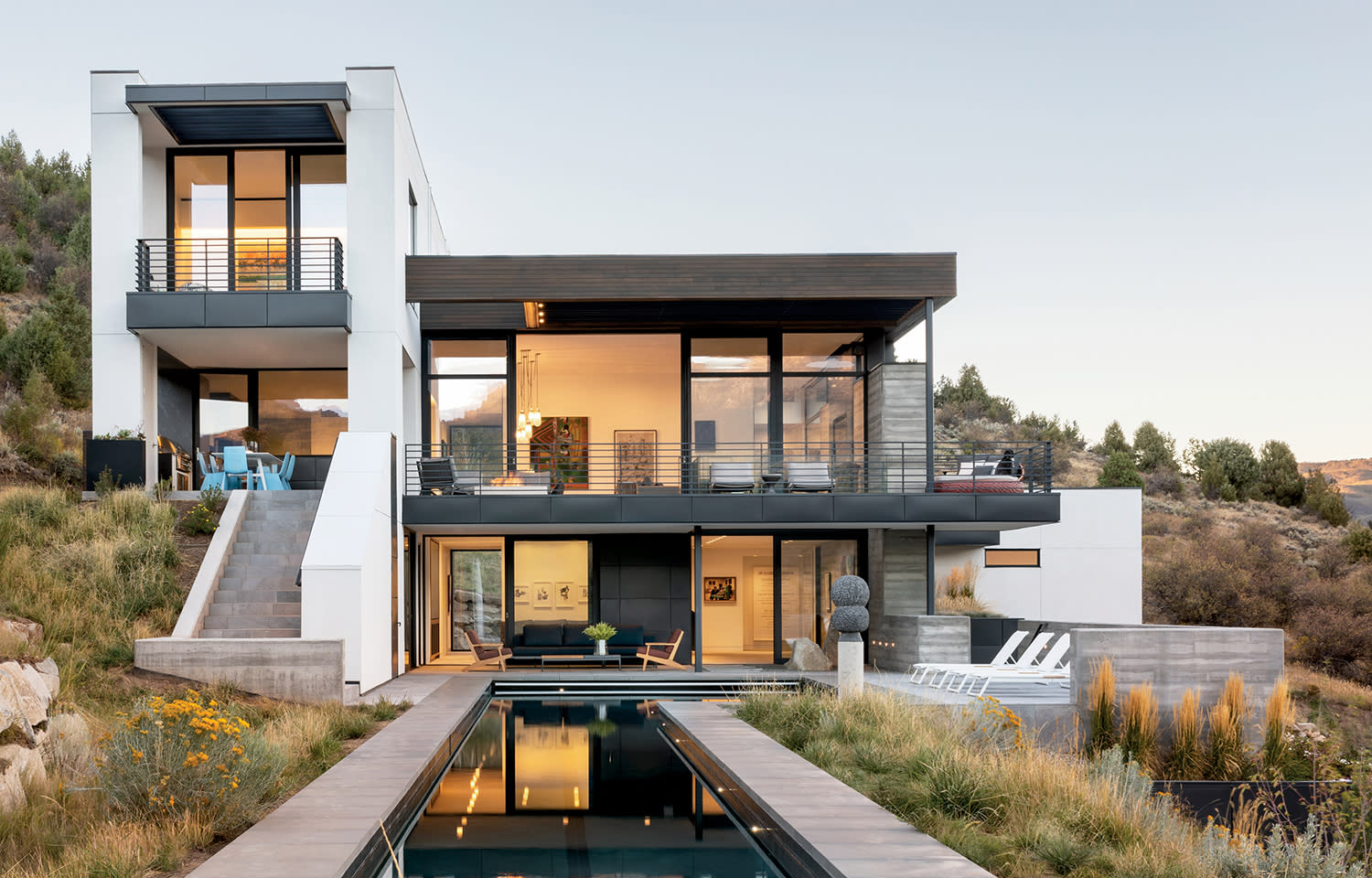 modern mountain home exterior in Colorado