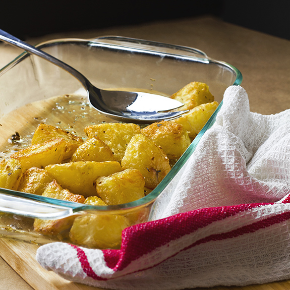 Papitas crujientes al horno