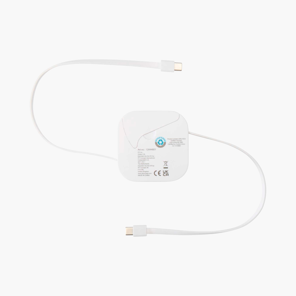 PDP - gloas5in1recycledretractabledatasyncand100wfastchargecable square #F8F8F8 background