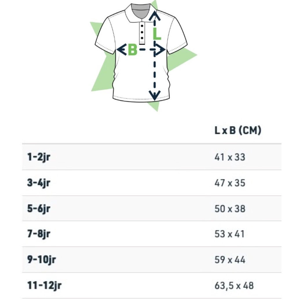 russellchildrensclassicpolycotpolo size chart