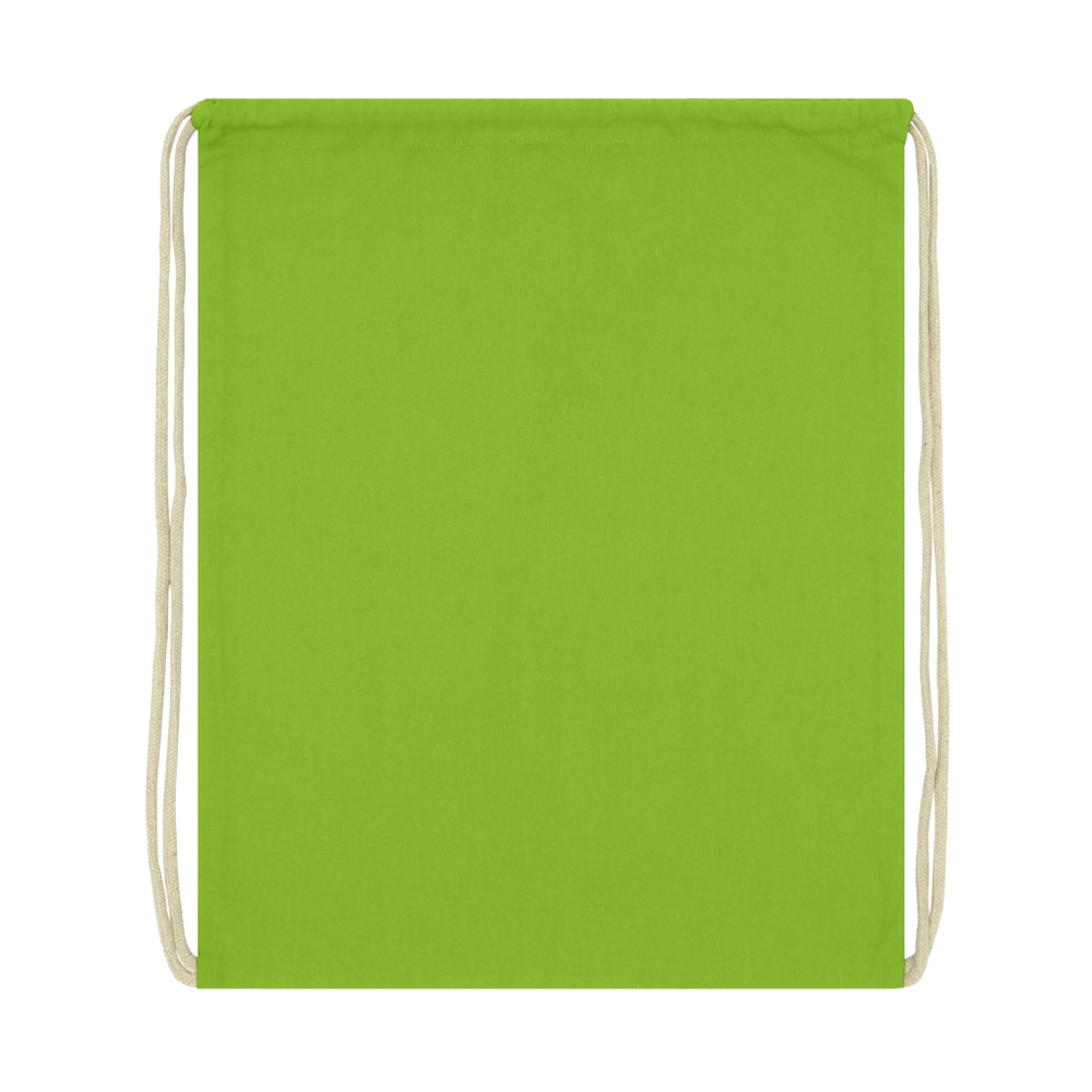 3. Oregon 140 g m² cotton drawstring bag 5L Lime