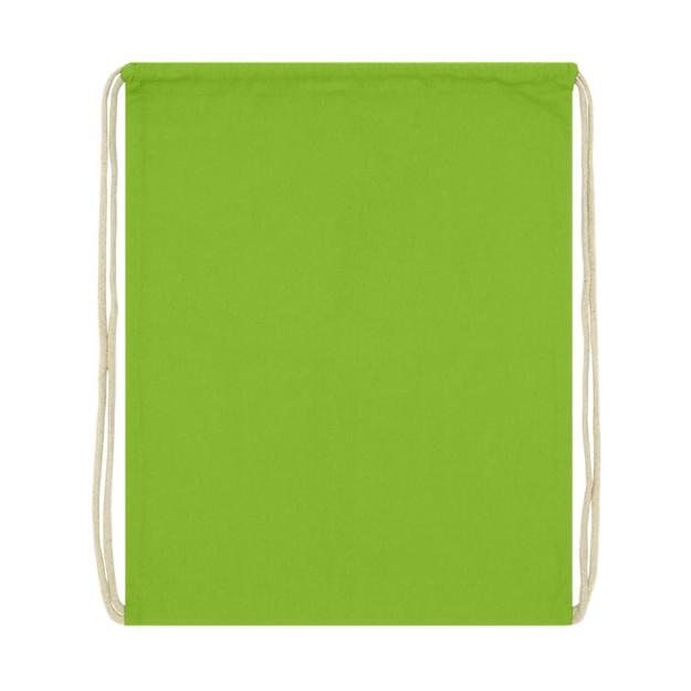 3. Oregon 140 g m² cotton drawstring bag 5L Lime