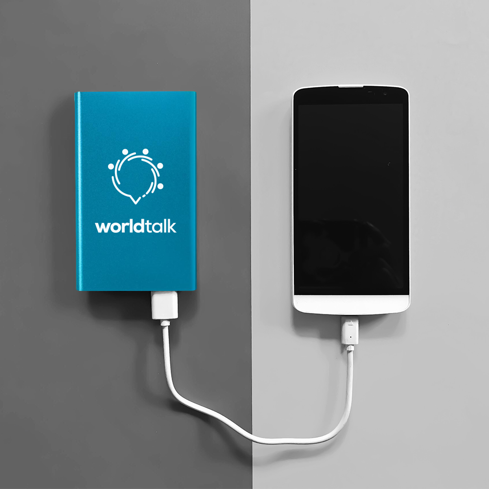 Pep 4000 mAh power bank PDP lightblue