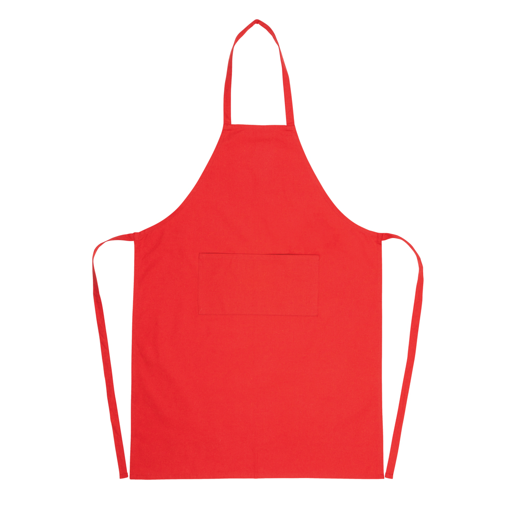 impactawarerecycledcottonapron180gr-red