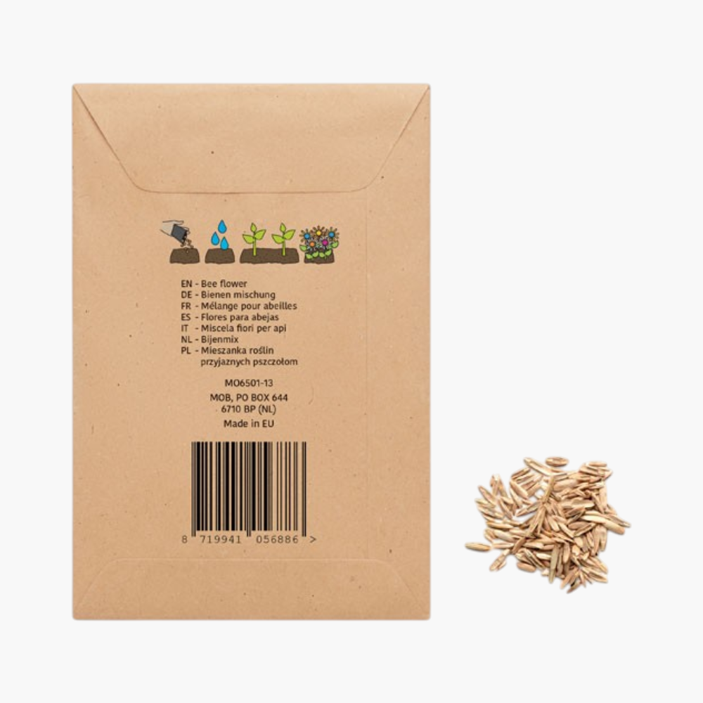 PDP - seedlopebeeflowersmixseedsinenvelope square #F8F8F8 background