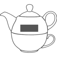 50 x 20 mm - On the teapot