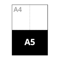 420x148mm folded to <strong>A5</strong>