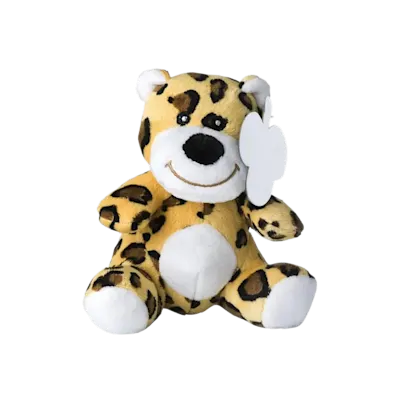 Leopardo di peluche