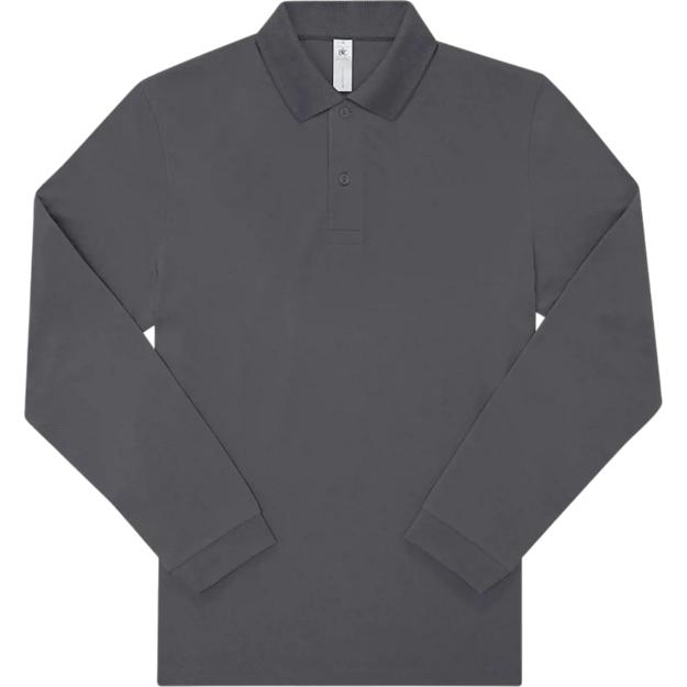 bandcmypolo210lsl5pu427u dark grey