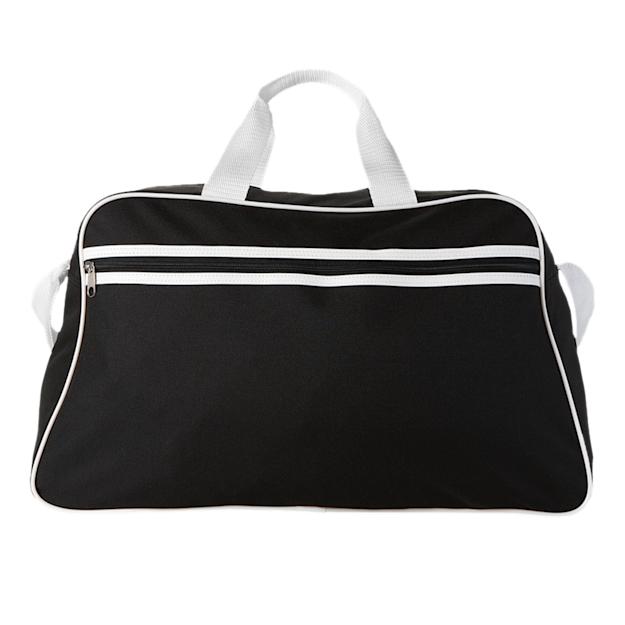 San Jose 2-stripe sports duffel bag 30L black