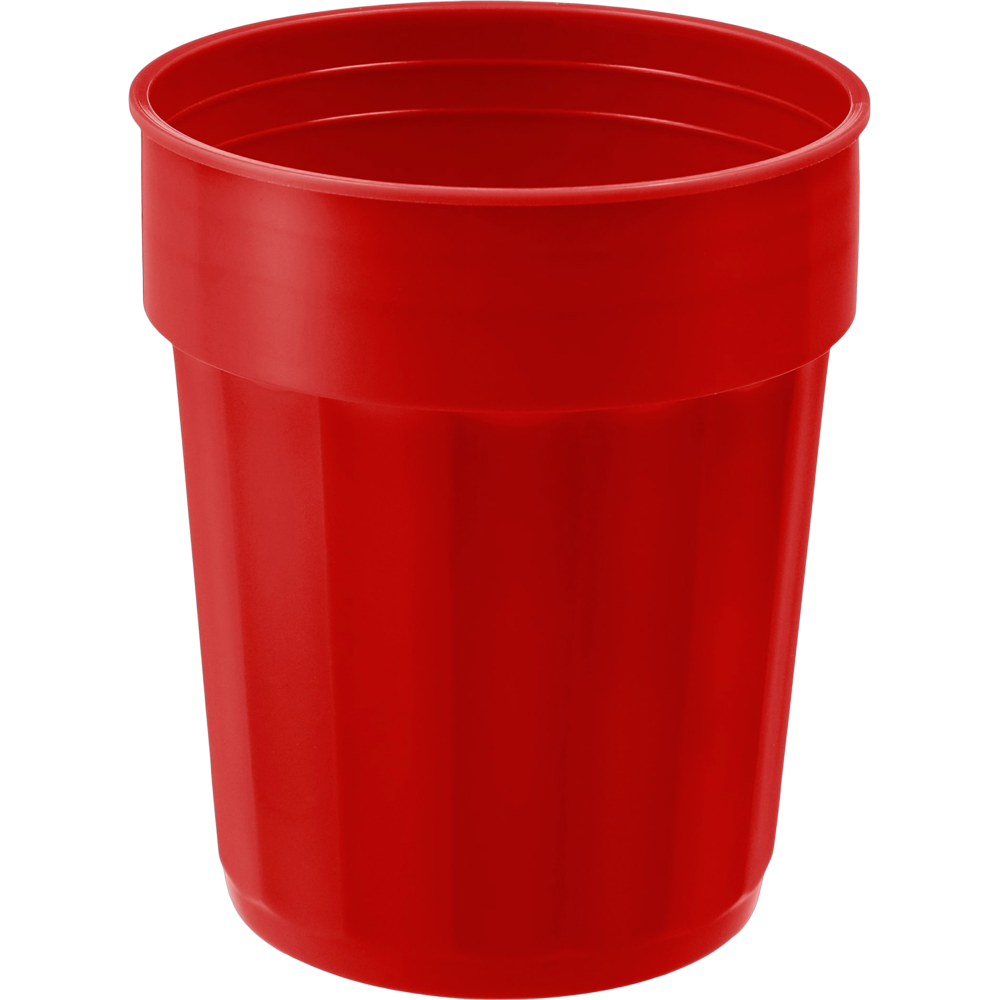 ICON - fluted16ozrecycledstadiumcup red
