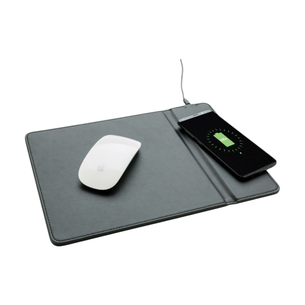 Alfombrilla de ratón con carga inalámbrica