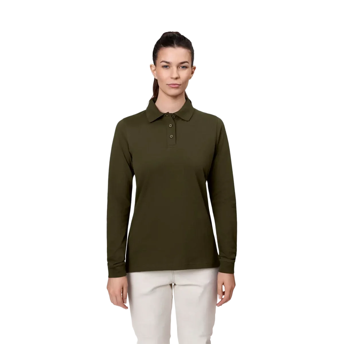 ID® Identity long-sleeved stretch women polo shirt main image