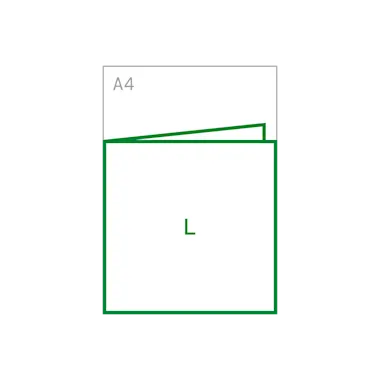 Vierkant groot (210 x 210mm)