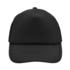 56. 5panelpolyestermeshcap Black