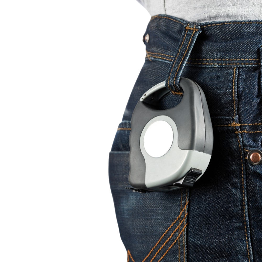 PDP - measuringtapewithcarabiner square #00000000 background