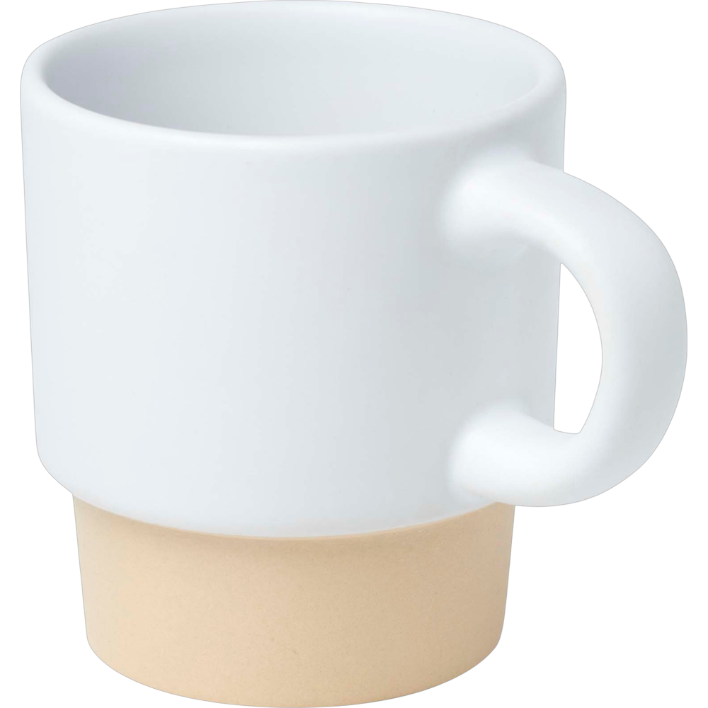 ICON - olympia130mlstackableexpressocupwithclaybottom white