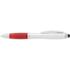 nashballpointpenstylus silver w red trim