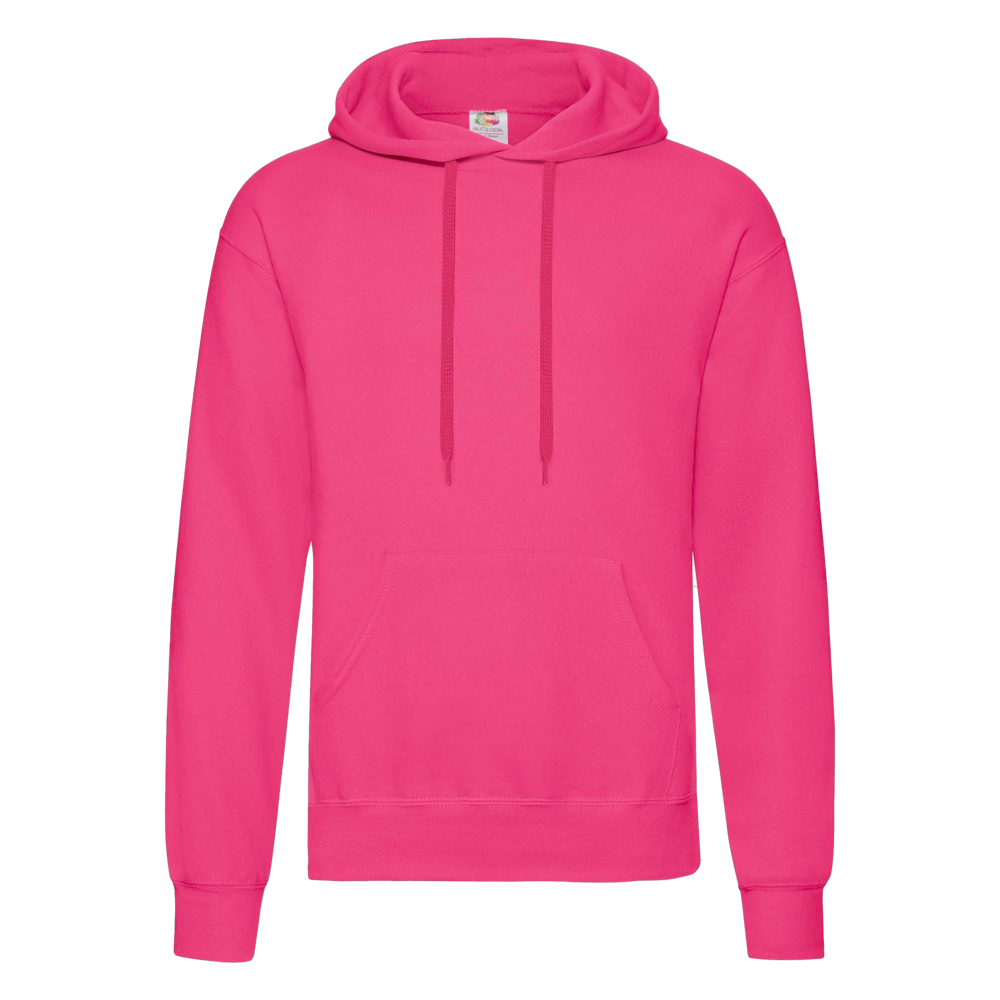 Fruit of the Loom Classic Hoodie ICON Fruchsia